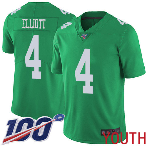 Youth Philadelphia Eagles 4 Jake Elliott Limited Green Rush Vapor Untouchable NFL Jersey 100th Season Football